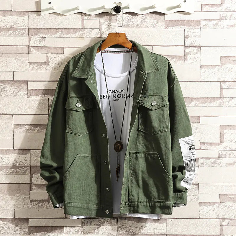 Men's Vintage Loose Fit Casual Denim Jacket