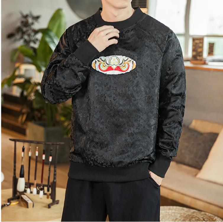 Embroidered Sun Wukong Sweatshirt