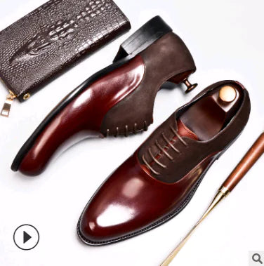 Men's Vintage Leather Dress Shoes - British Style