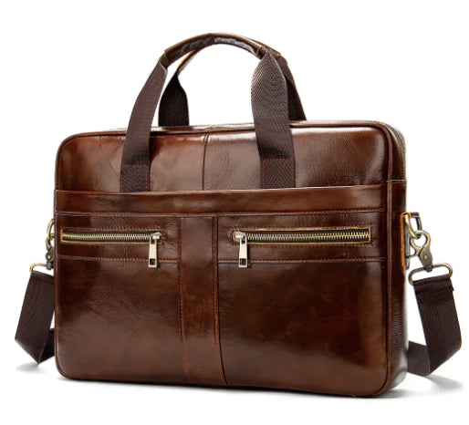 New Leather Men's Briefcase