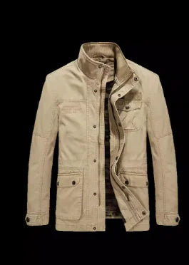 JEEP Men's Spring Cotton Jacket - Long Loose Fit