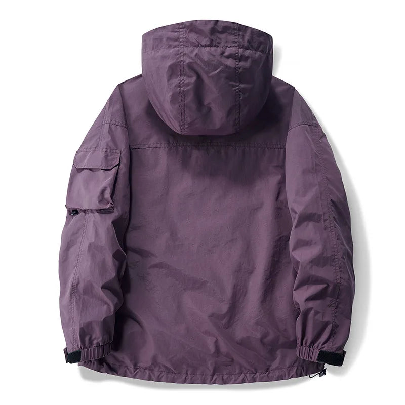 Men's Fashionable Loose Fit Multi-Pocket Jacket