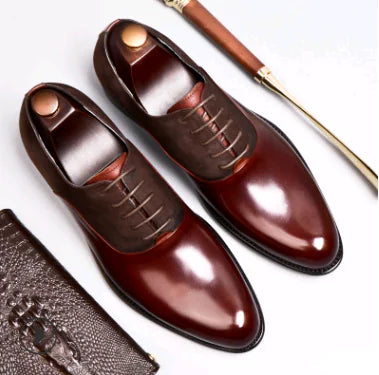 Men's Vintage Leather Dress Shoes - British Style