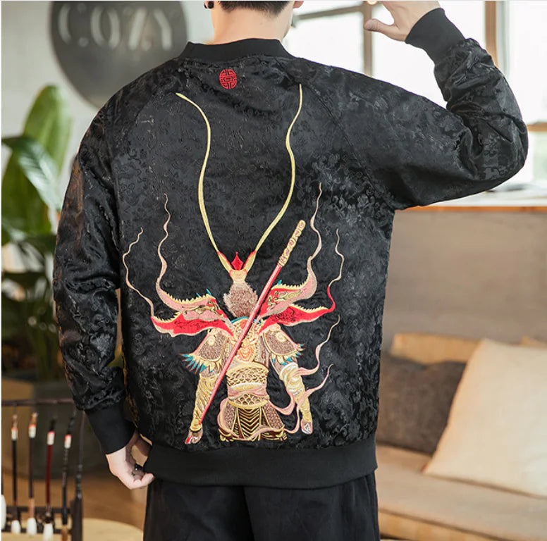 Embroidered Sun Wukong Sweatshirt