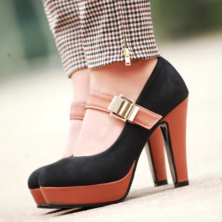 Women’s Waterproof Platform High Heels Size 40-43
