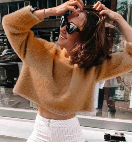 Faux Fur Sweatshirt Collection