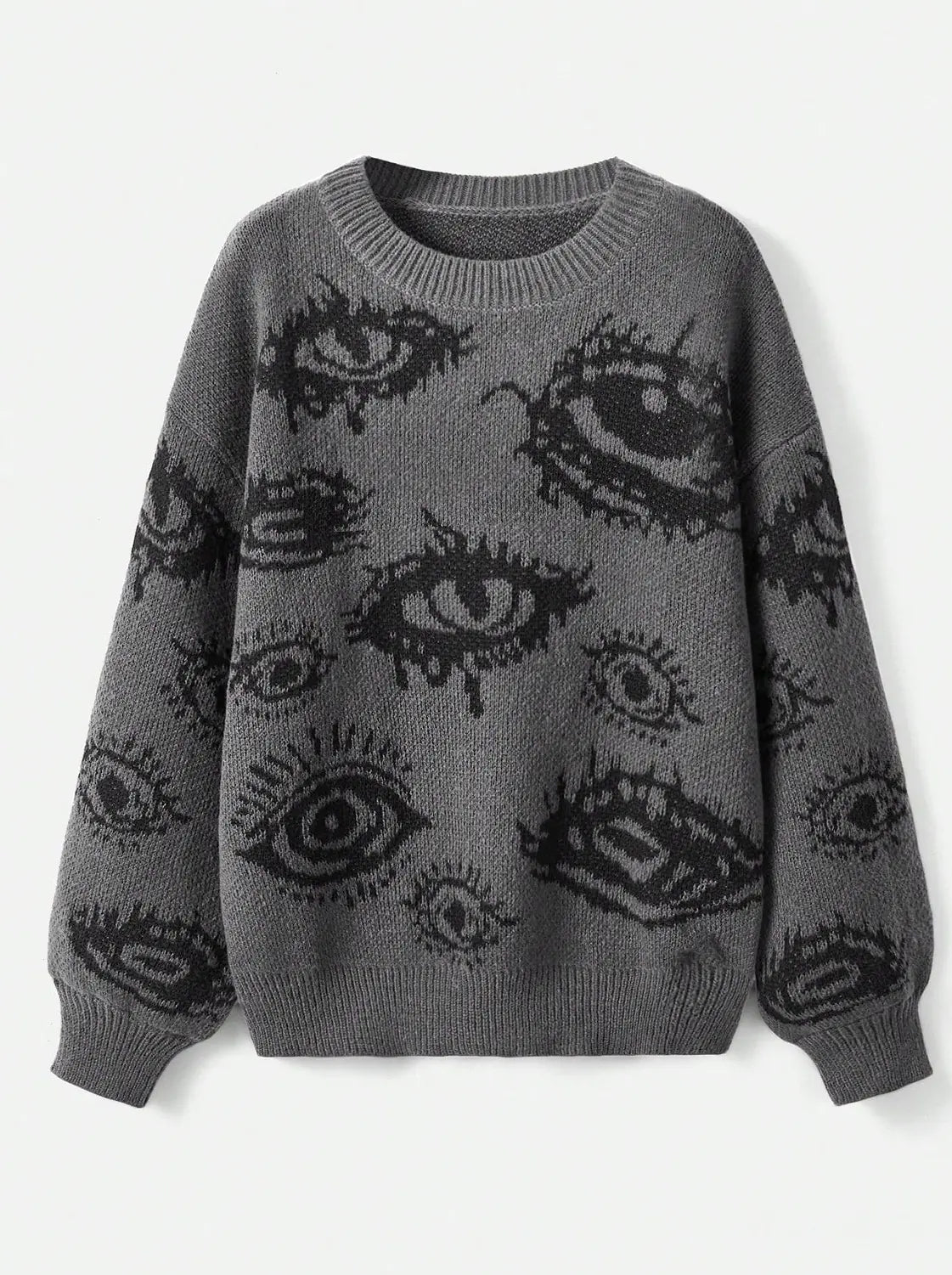 Cool Contrast Color All-Matching Knitted Sweater