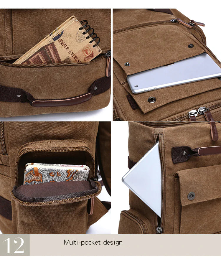 Vintage Canvas Backpack