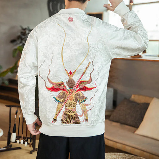 Embroidered Sun Wukong Sweatshirt