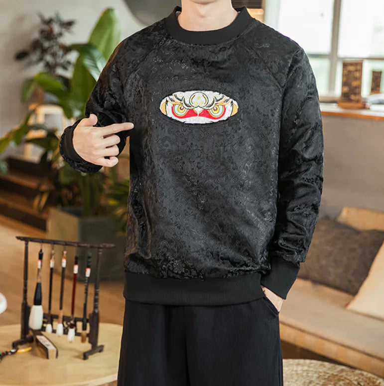 Embroidered Sun Wukong Sweatshirt