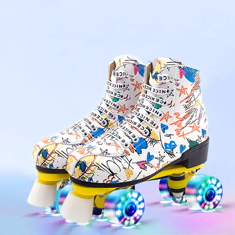 New Cool Double Row Roller Skates