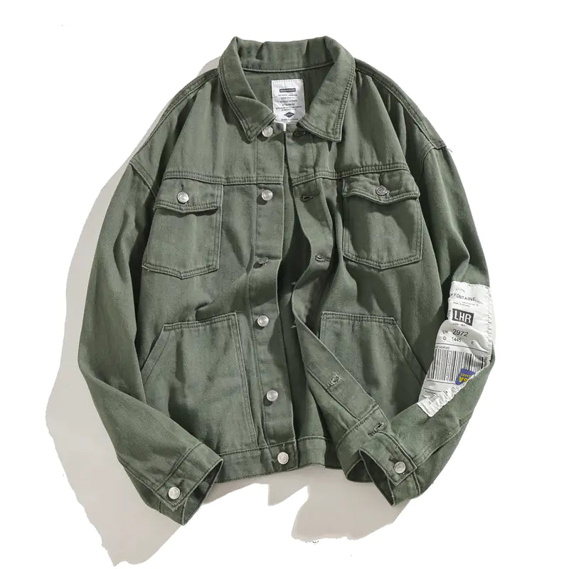 Men's Vintage Loose Fit Casual Denim Jacket