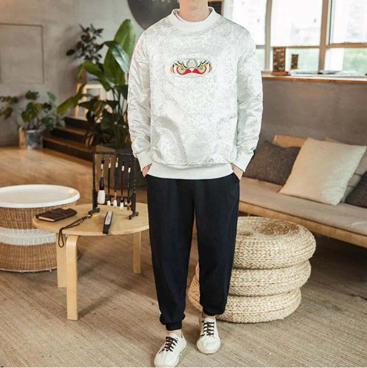 Embroidered Sun Wukong Sweatshirt