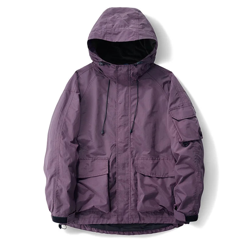 Men's Fashionable Loose Fit Multi-Pocket Jacket