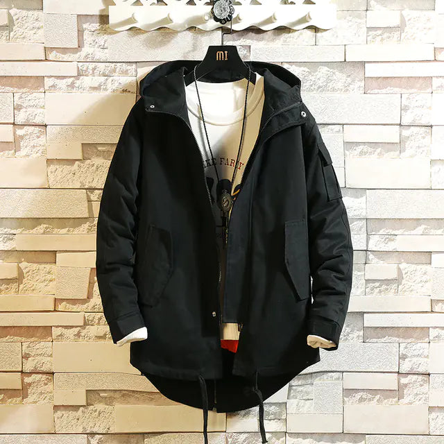 Camouflage Hooded Mens Jacket - Autumn Military Style