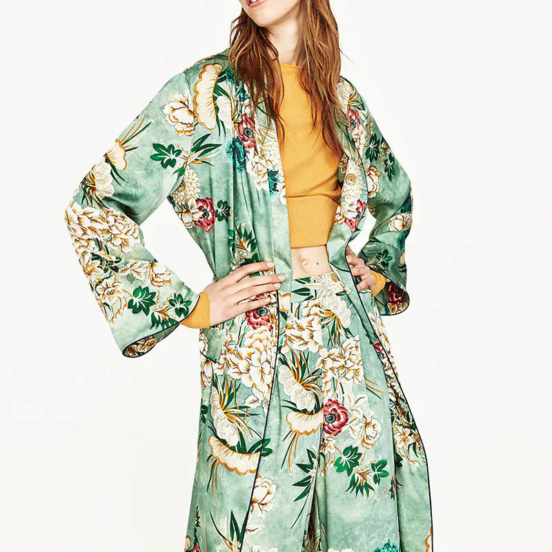 2019 Vintage Floral Long Sleeve Sun Protection Cardigan