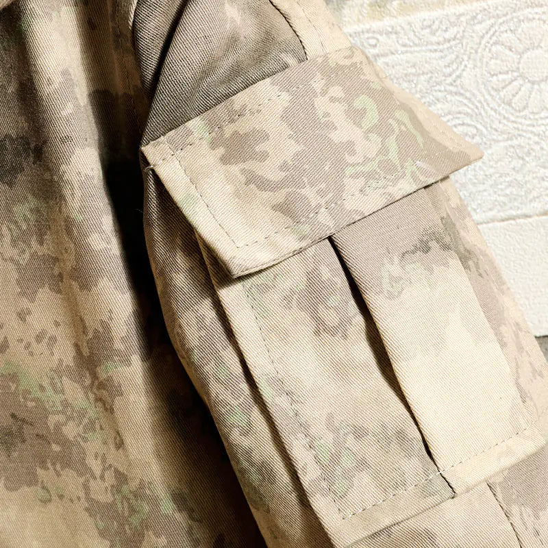 Camouflage Hooded Mens Jacket - Autumn Military Style