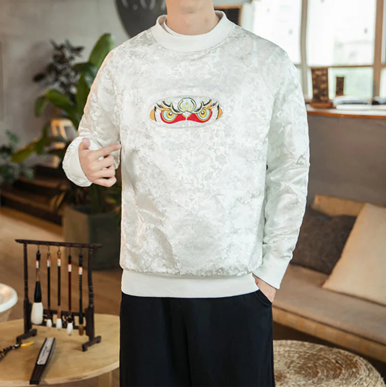 Embroidered Sun Wukong Sweatshirt
