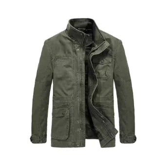JEEP Men's Spring Cotton Jacket - Long Loose Fit