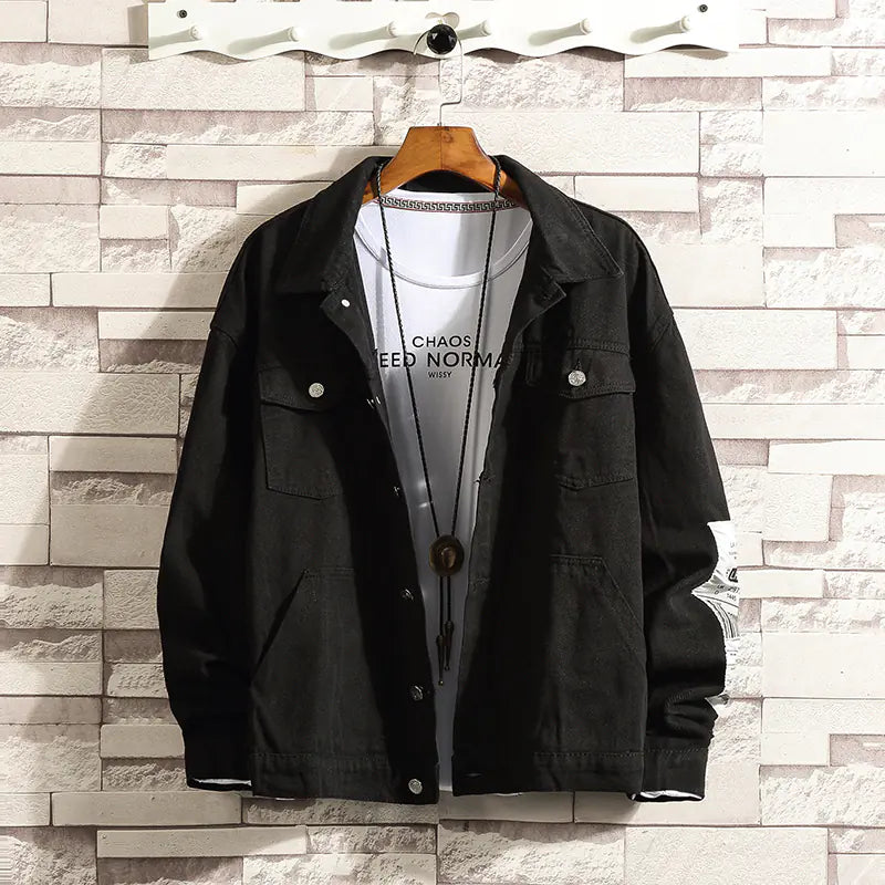 Men's Vintage Loose Fit Casual Denim Jacket